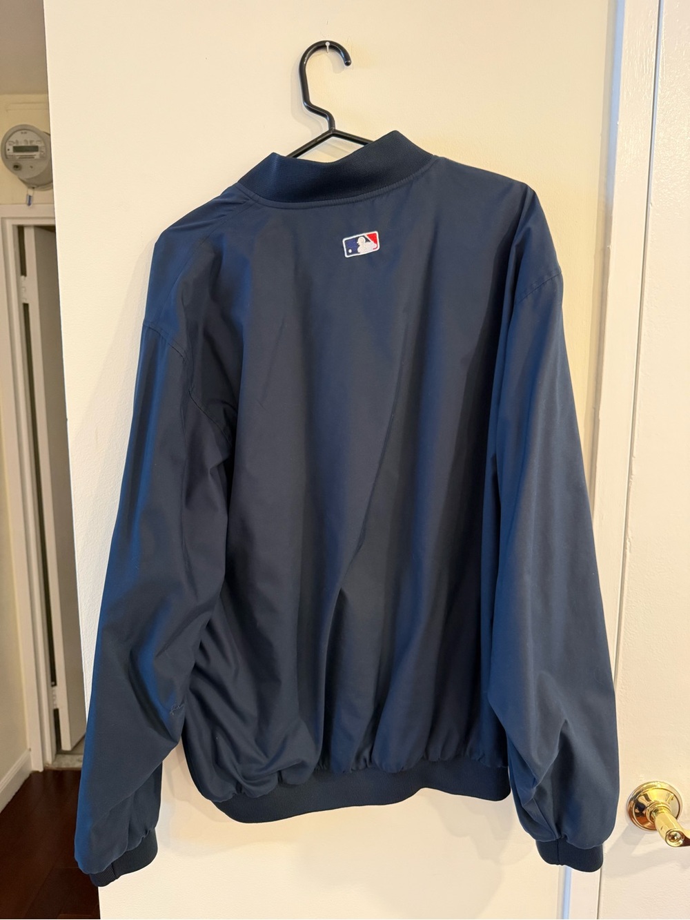 Majestic Yankees Navy Blue Quarter Zip Windbreaker - Picture 2 of 3
